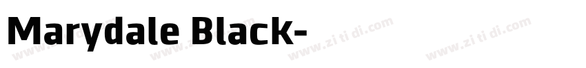 Marydale Black字体转换